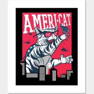 American Cat Posters and Art